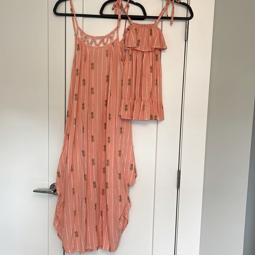 Lailana Pineapple Print Dress for Mom and Daughter 💖